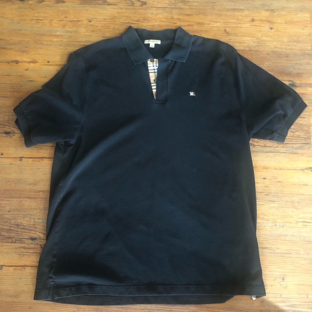 Men’s Burberry shirt xxl black $55